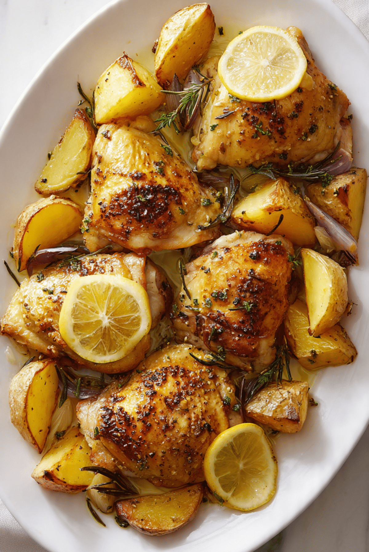 Crispy Greek Lemon Chicken with Melt-in-Mouth Potatoes